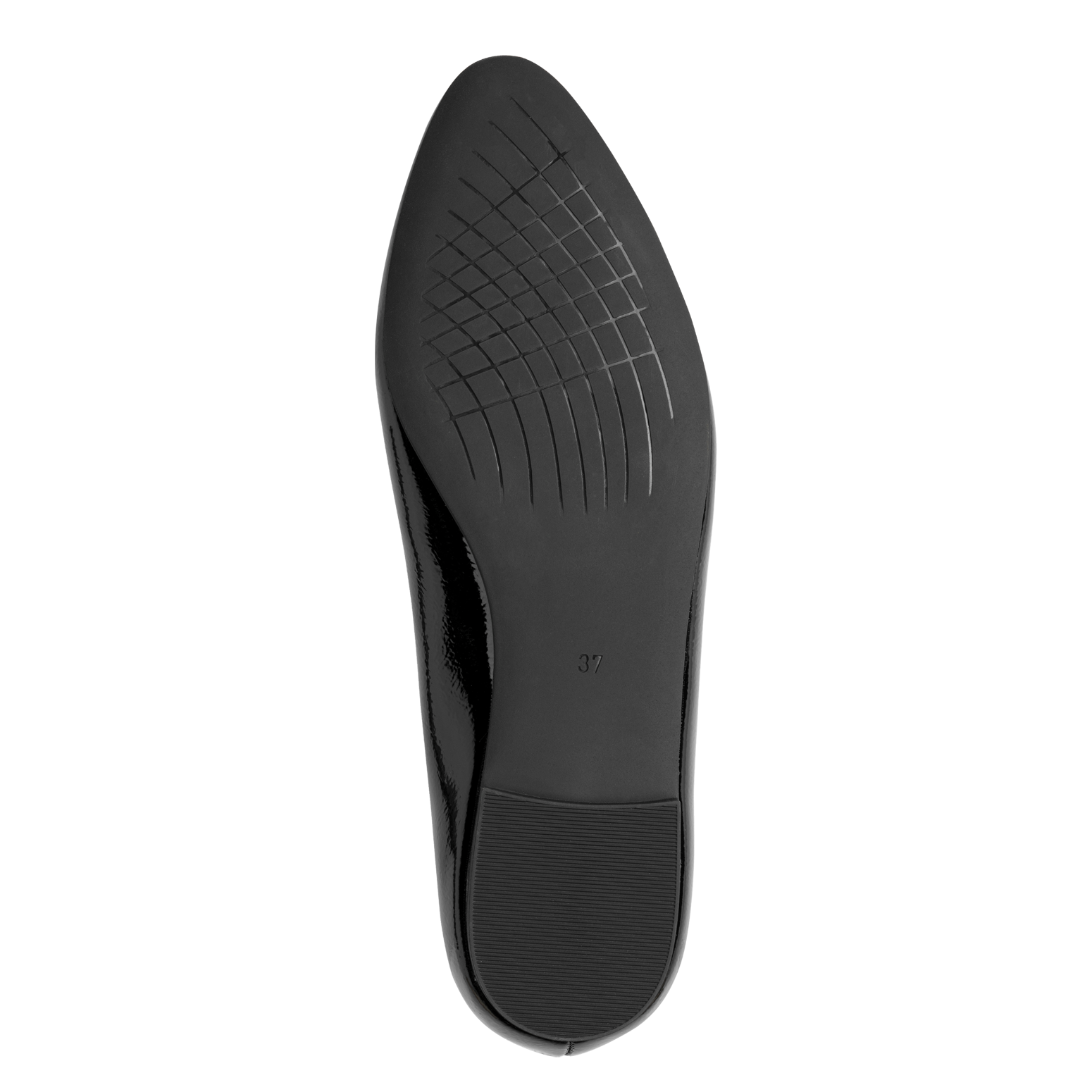BLACK PATENT FLAT SHOES