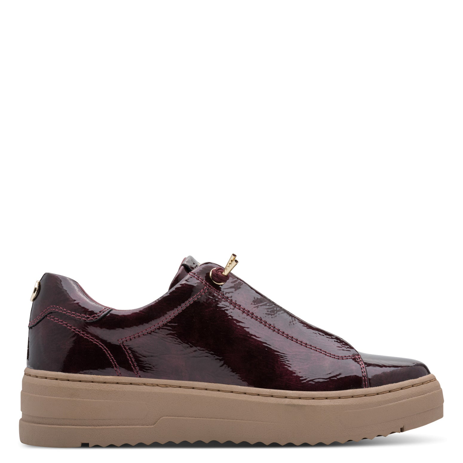 MULBERRY PATENT SNEAKERS