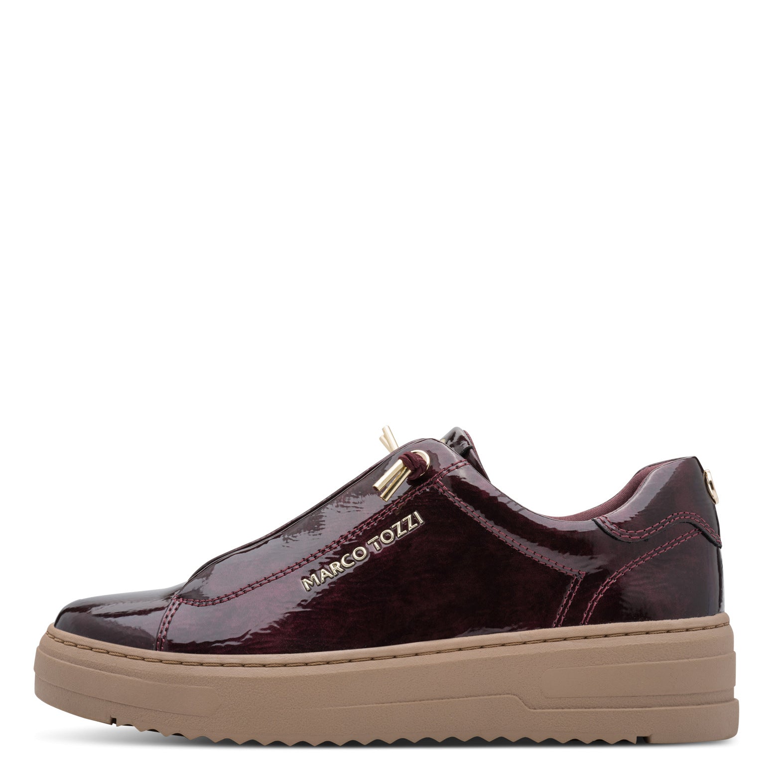 MULBERRY PATENT SNEAKERS