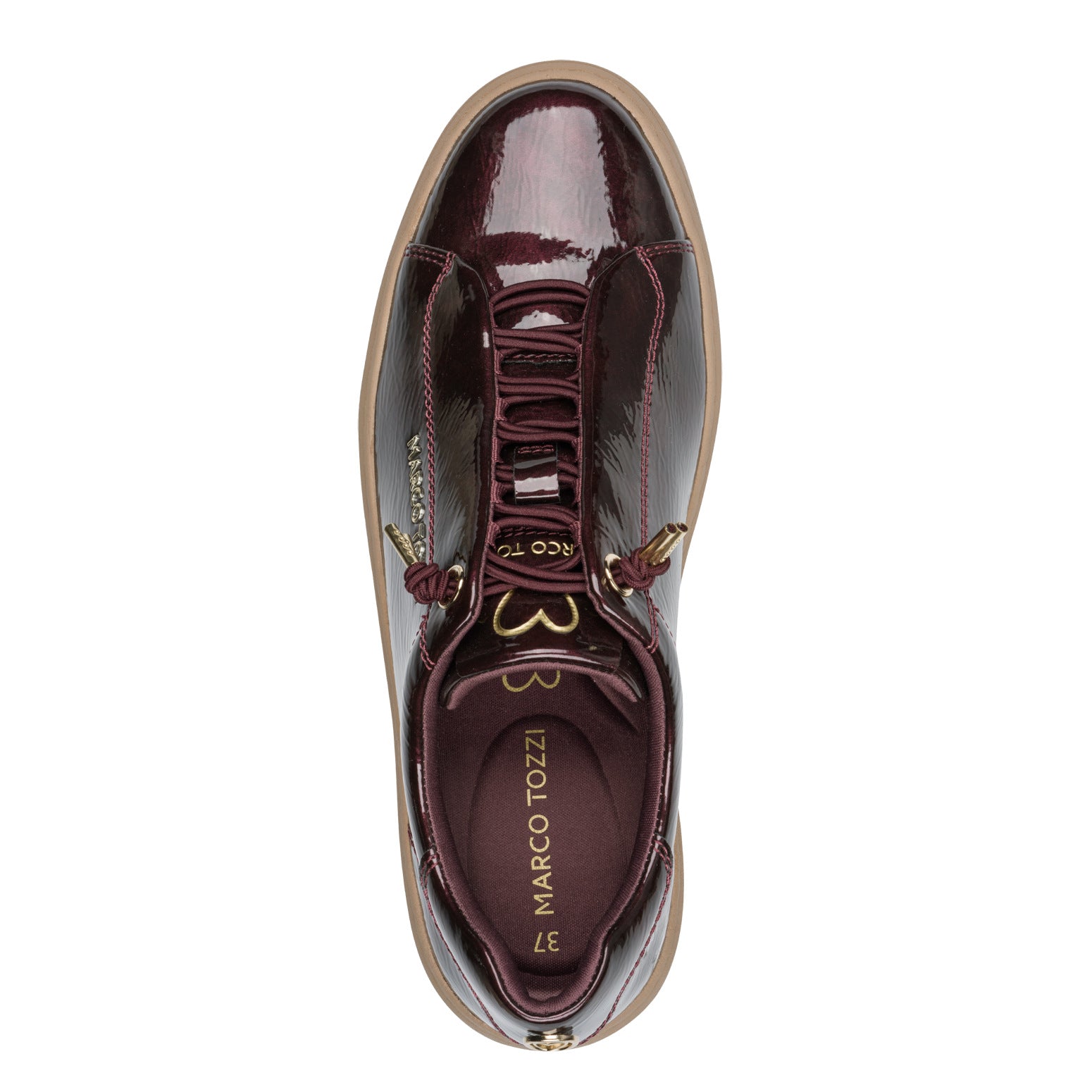 MULBERRY PATENT SNEAKERS