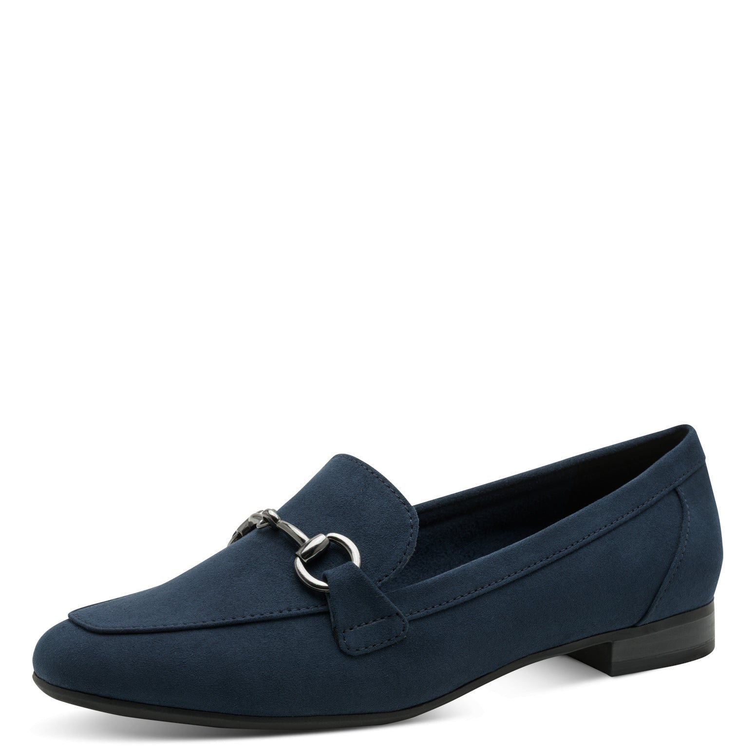 Navy Suede Loafer