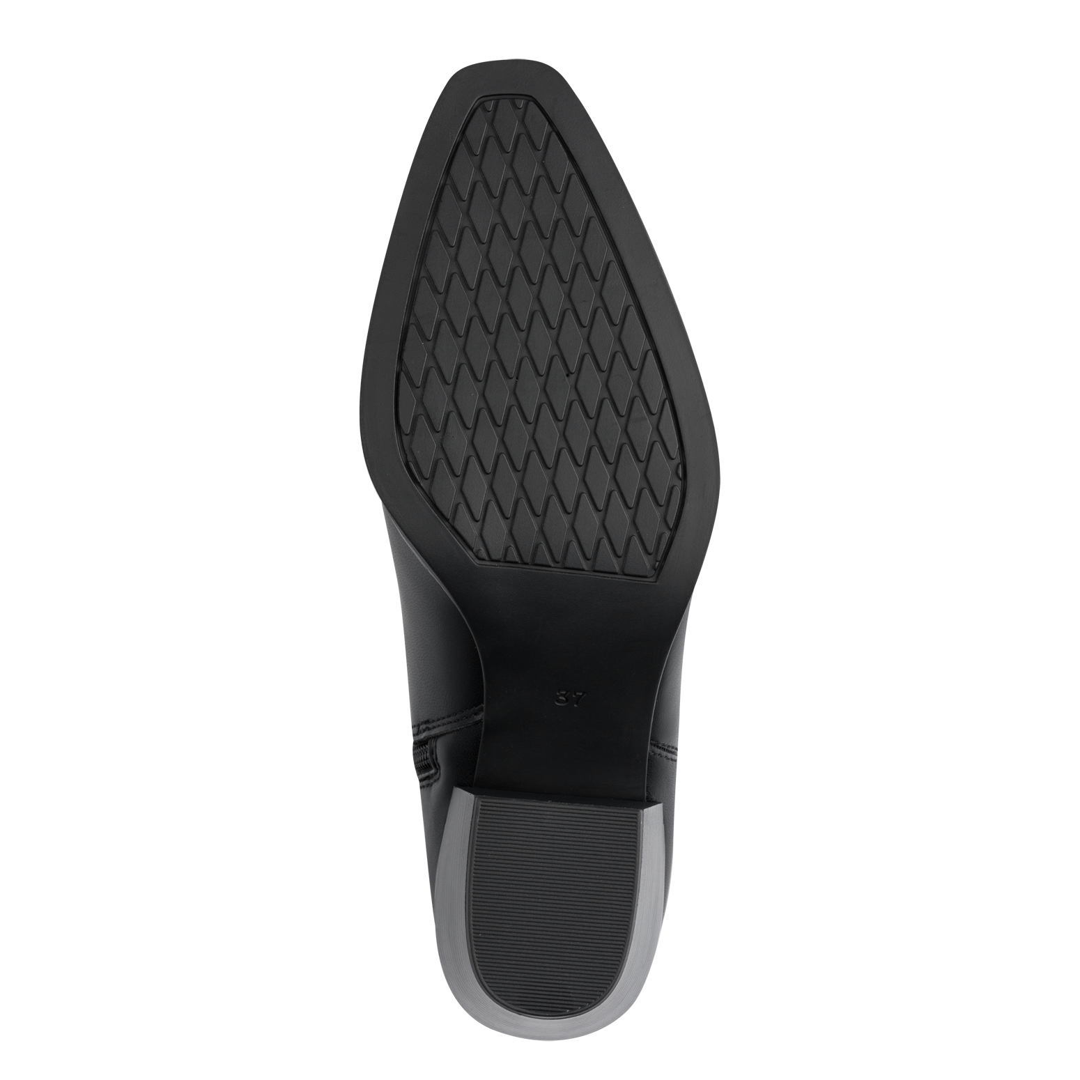 BLACK CROCO HEEL BOOT