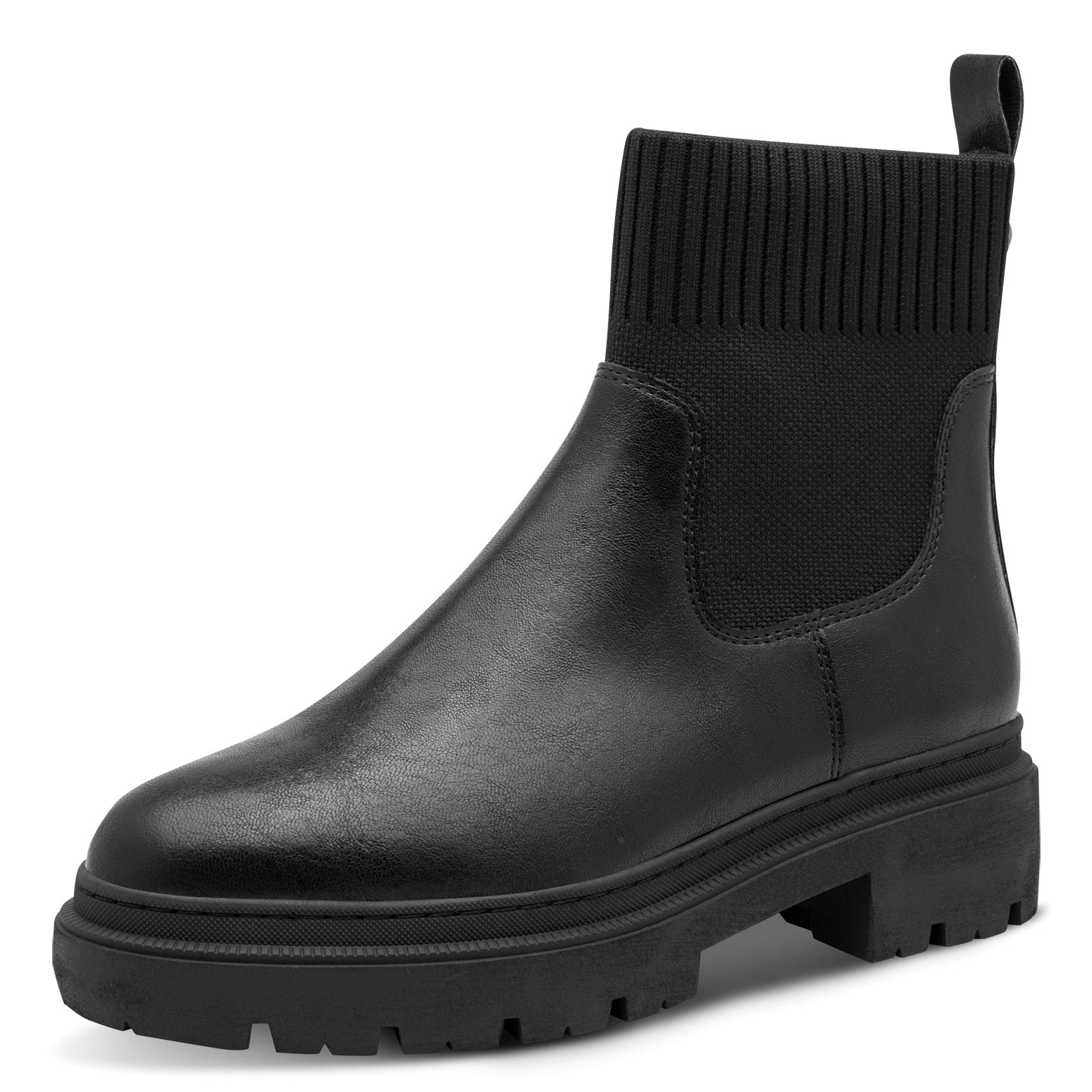 BLACK LEATHER BOOT