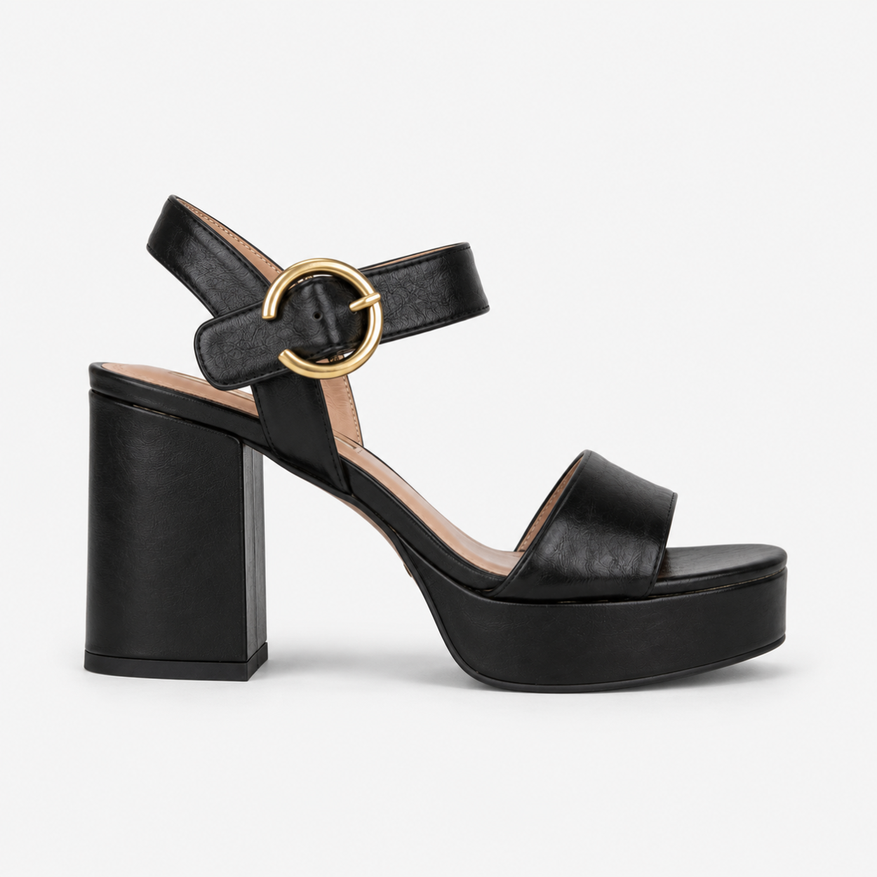 Platform Black Sandal