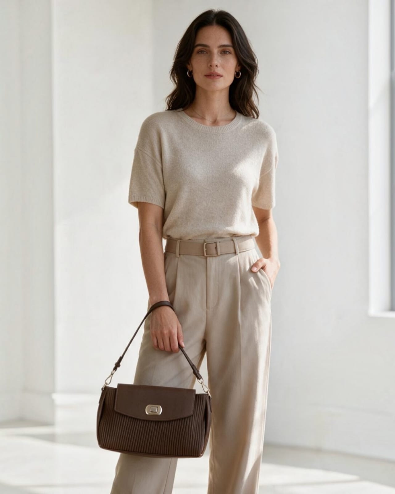 BROWN SHOULDER BAG
