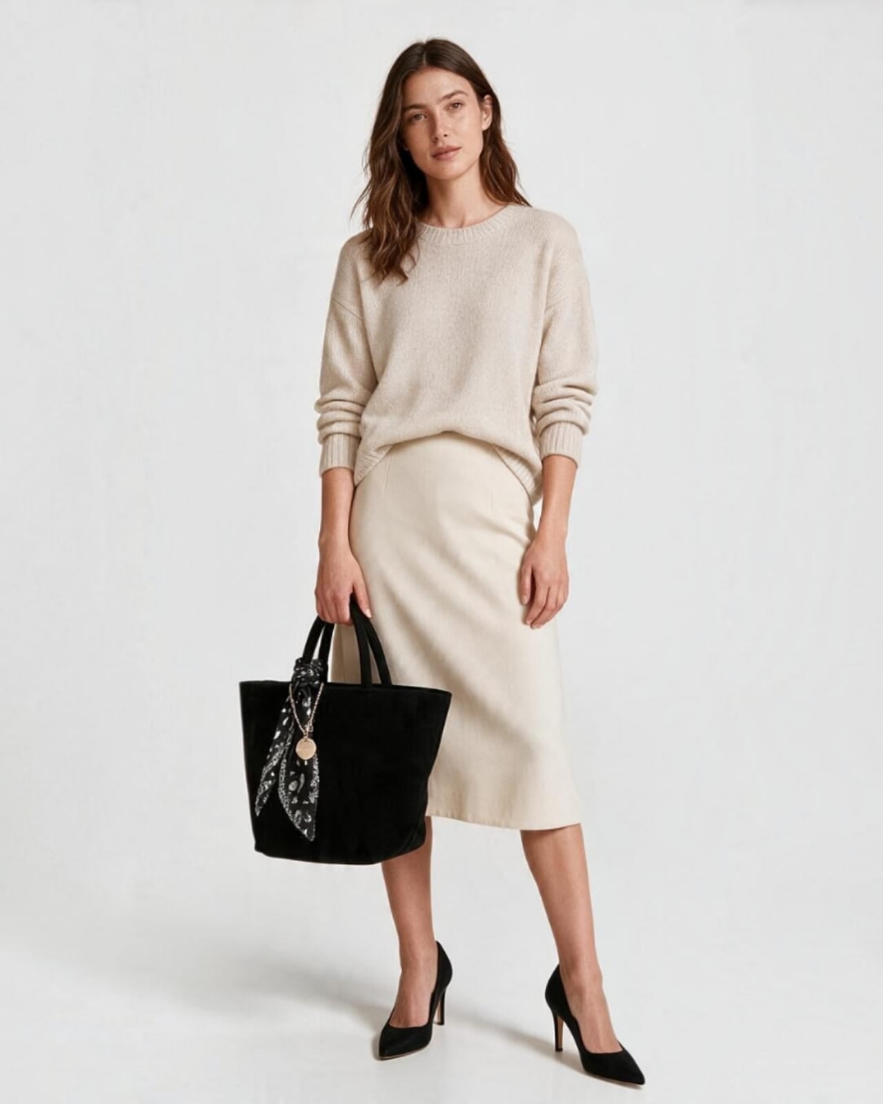SUEDE HANDBAG