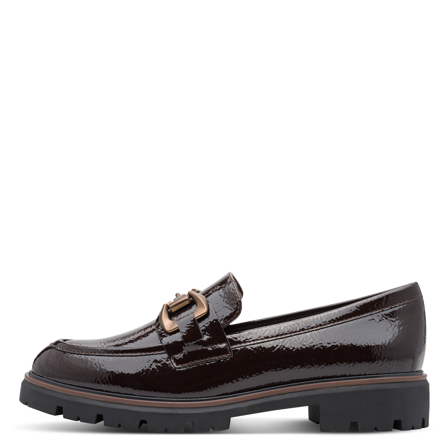 MOCHA PATENT LOAFER