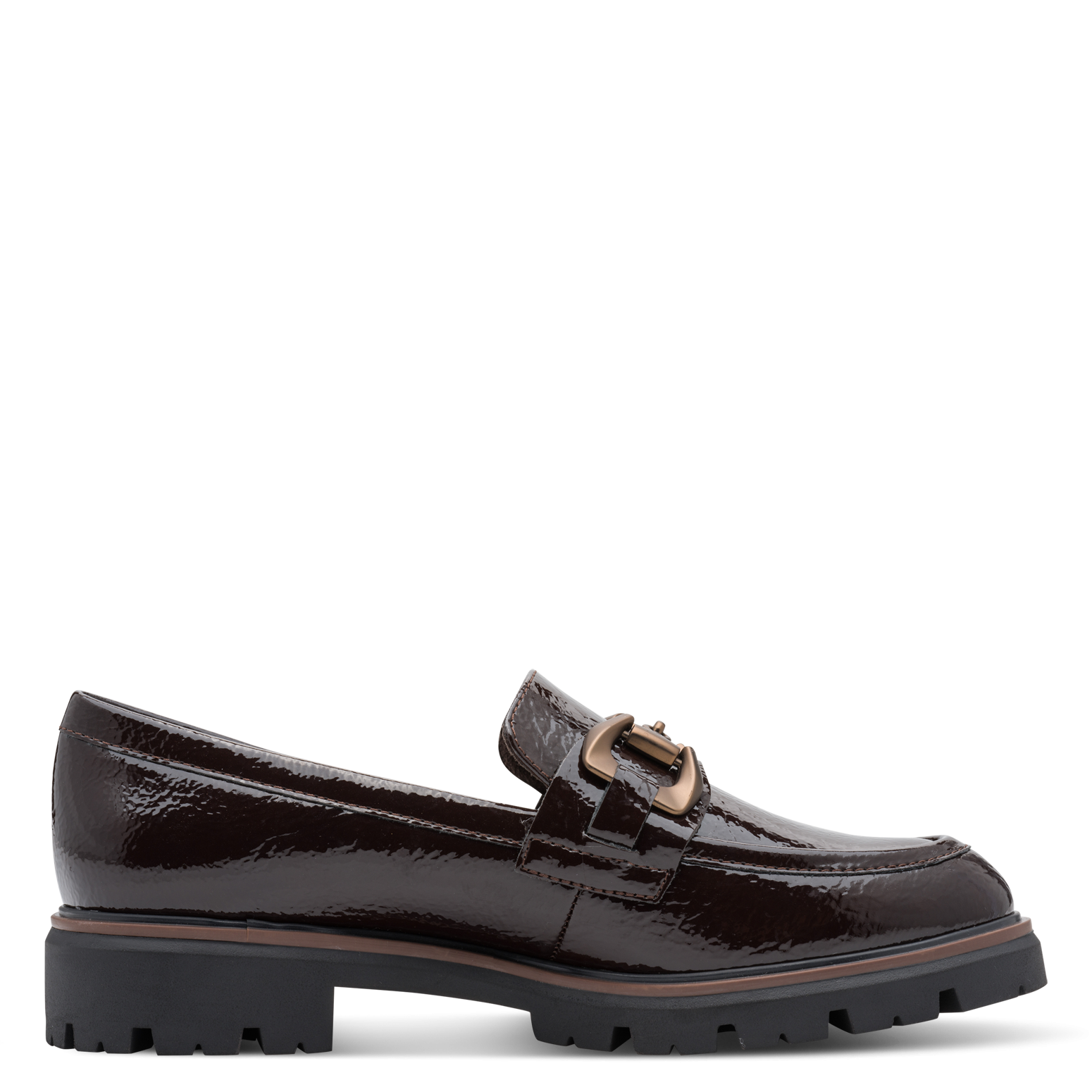 MOCHA PATENT LOAFER
