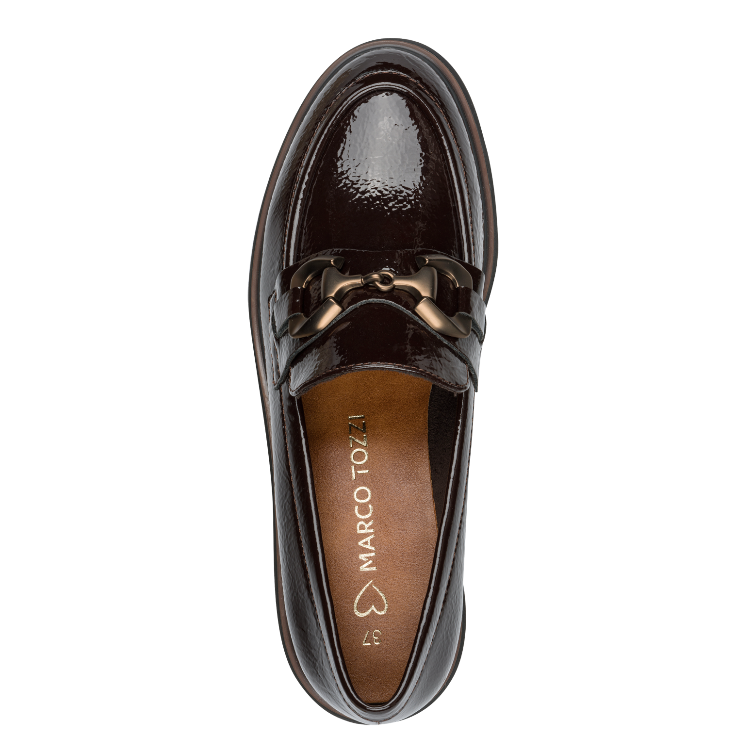 MOCHA PATENT LOAFER