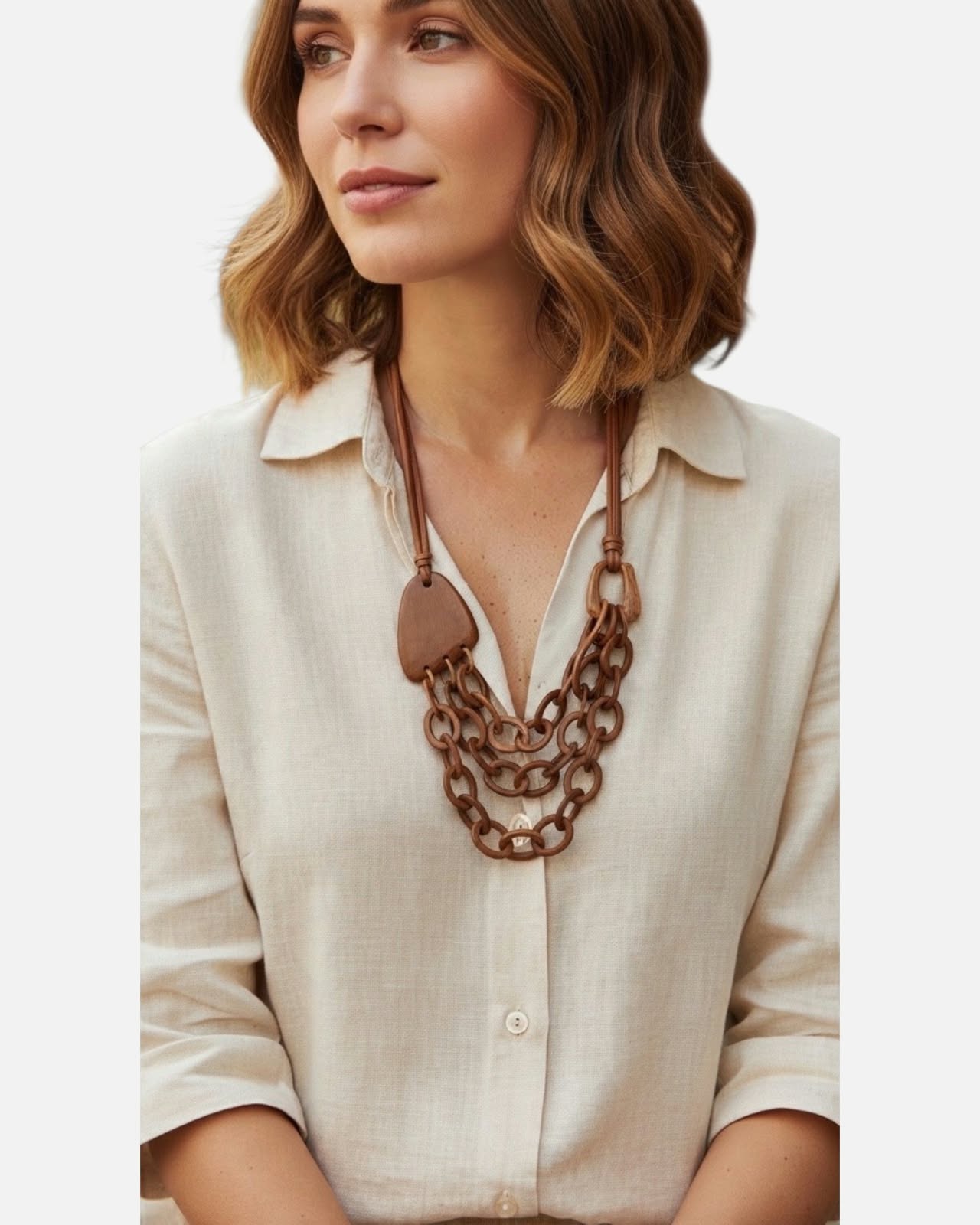BROWN NECKLACE