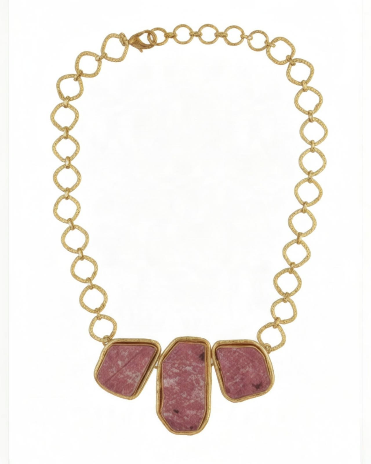 GOLD AND PINK NECKLACE