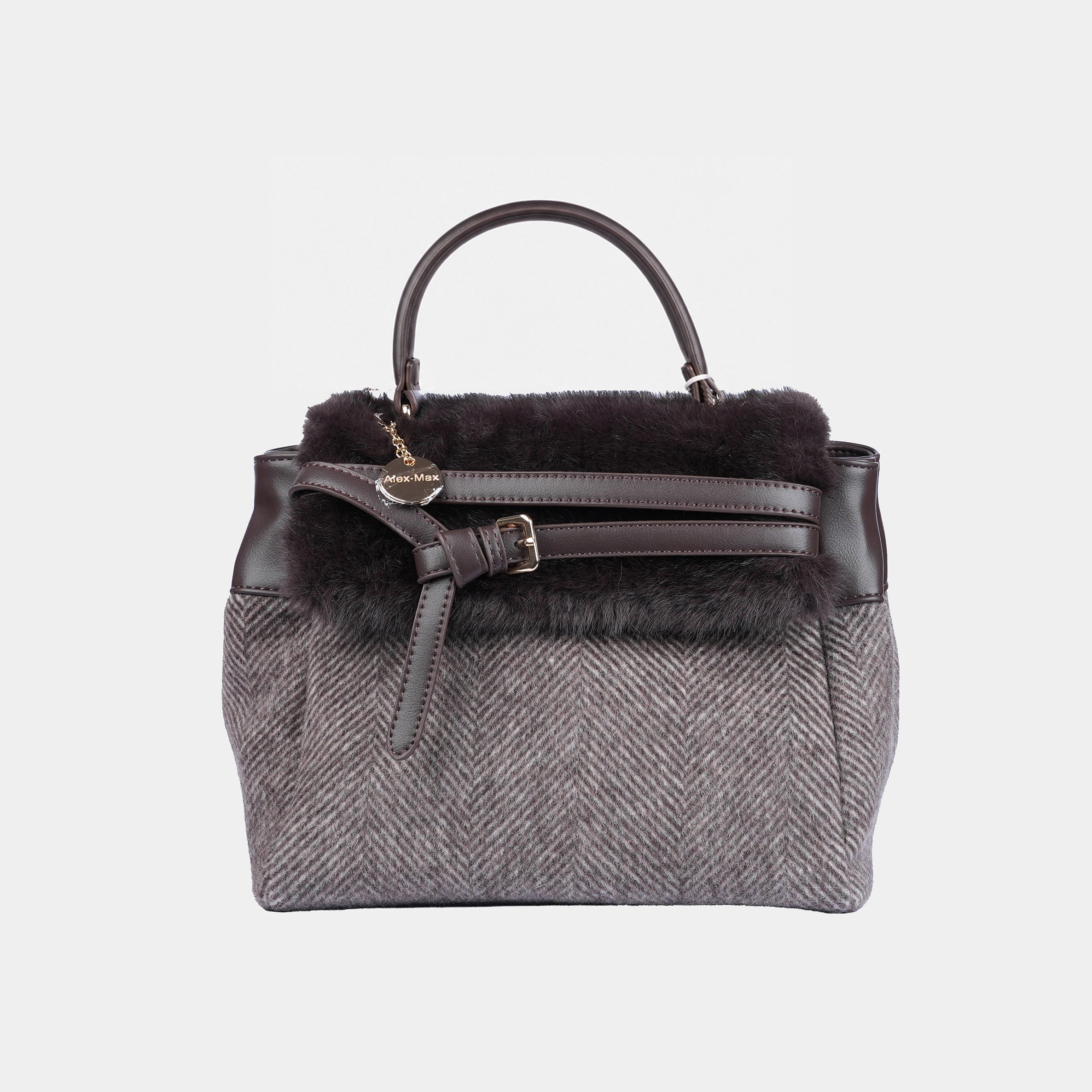 TWEED-WOOL HANDBAG