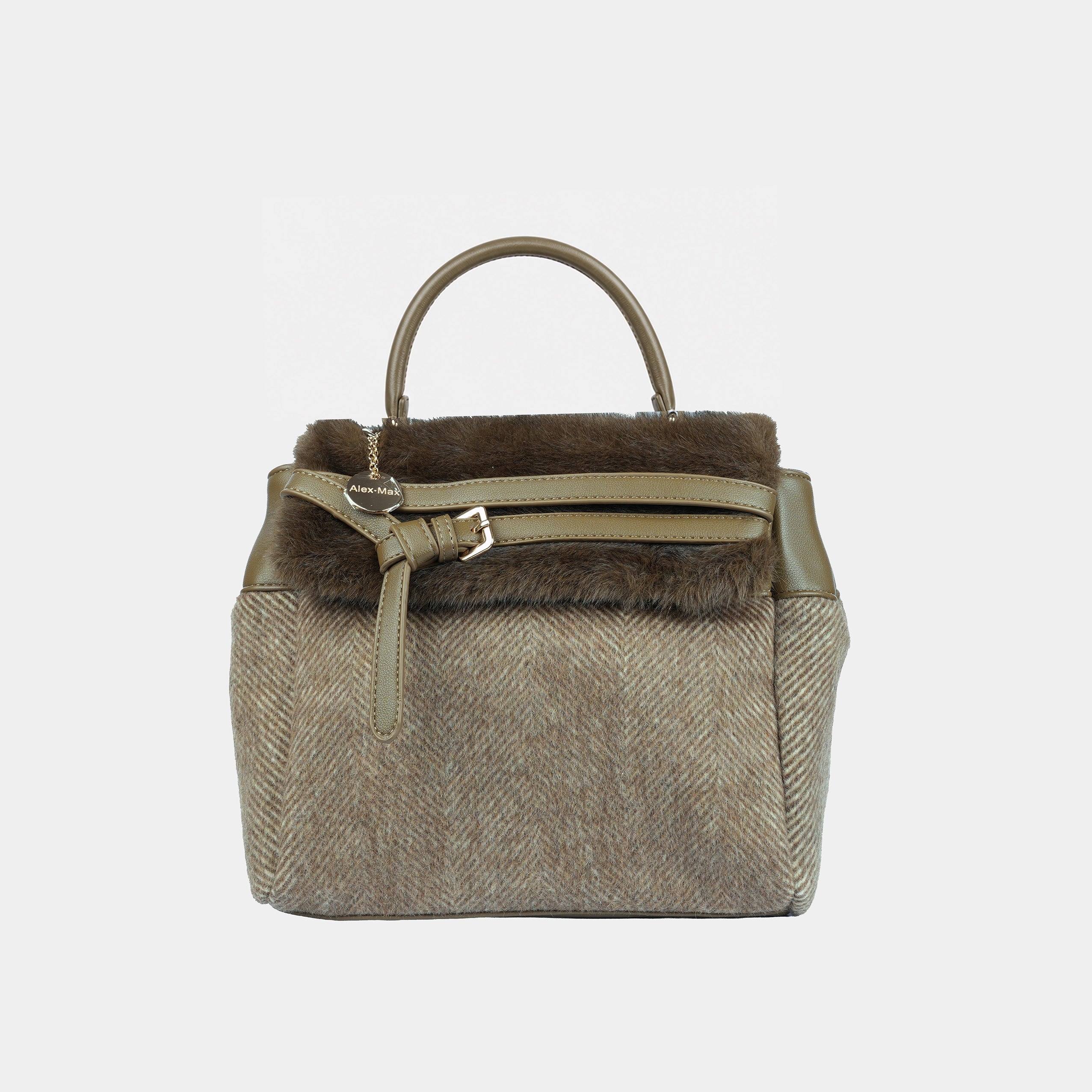 TWEED-WOOL HANDBAG