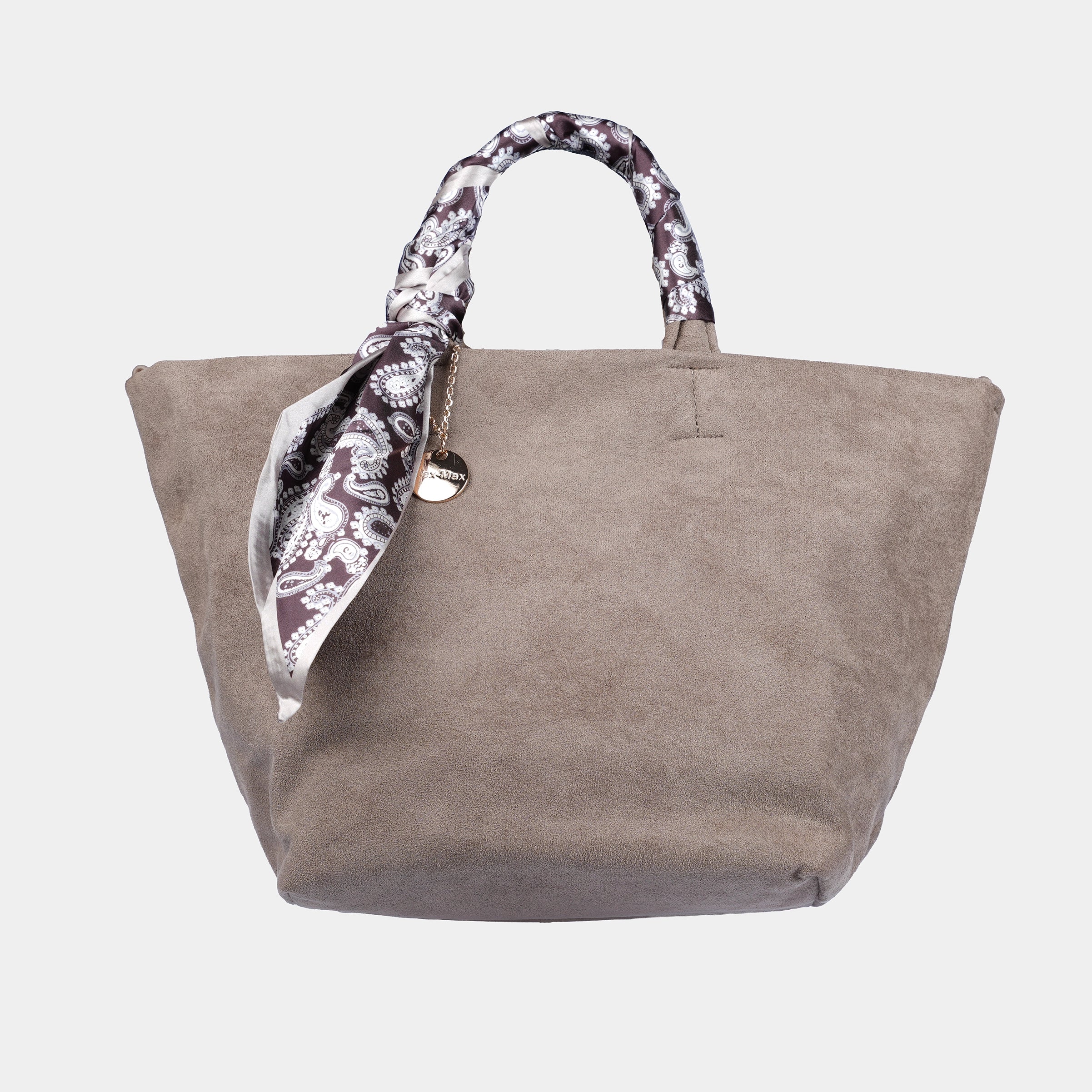 SUEDE HANDBAG