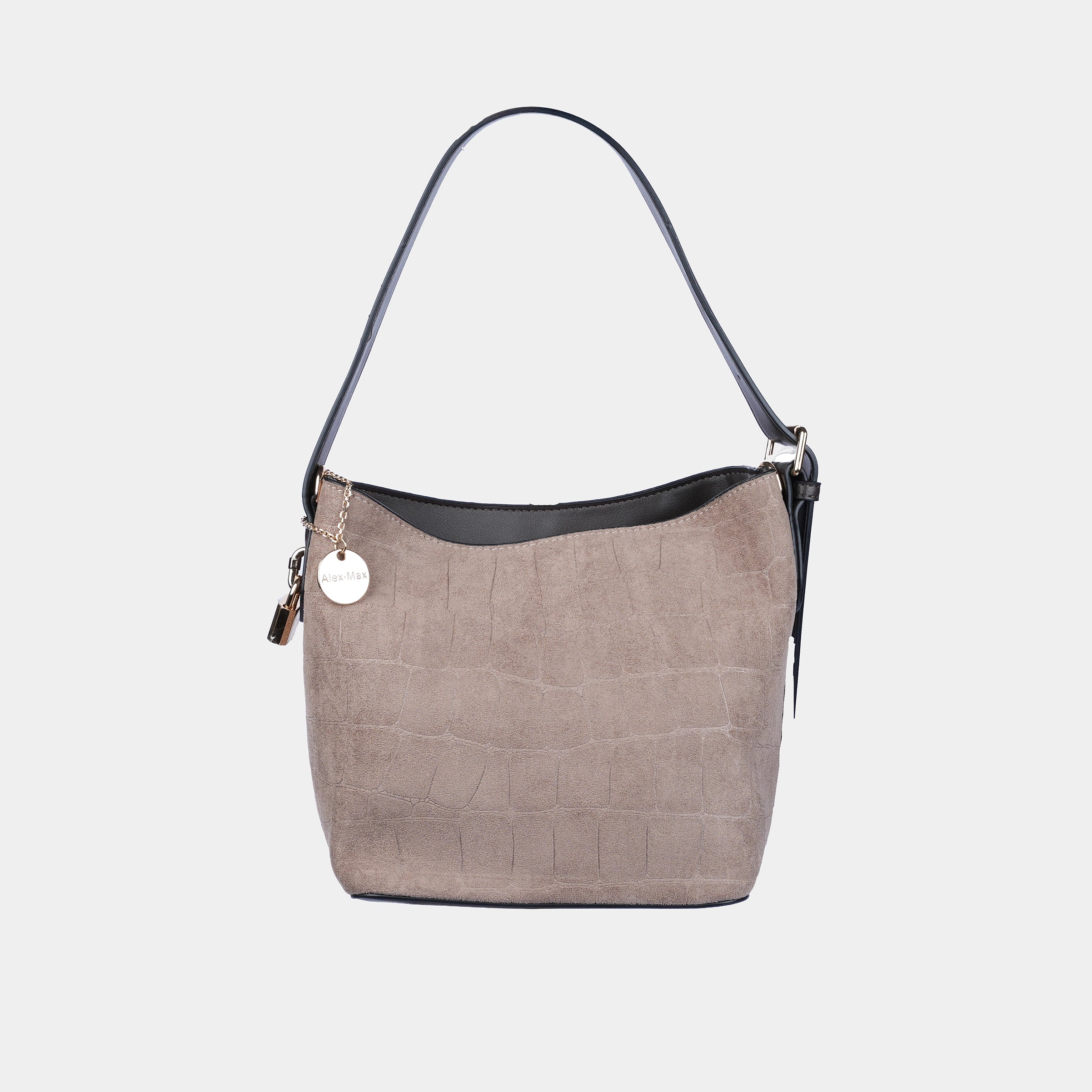 SUEDE HANDBAG