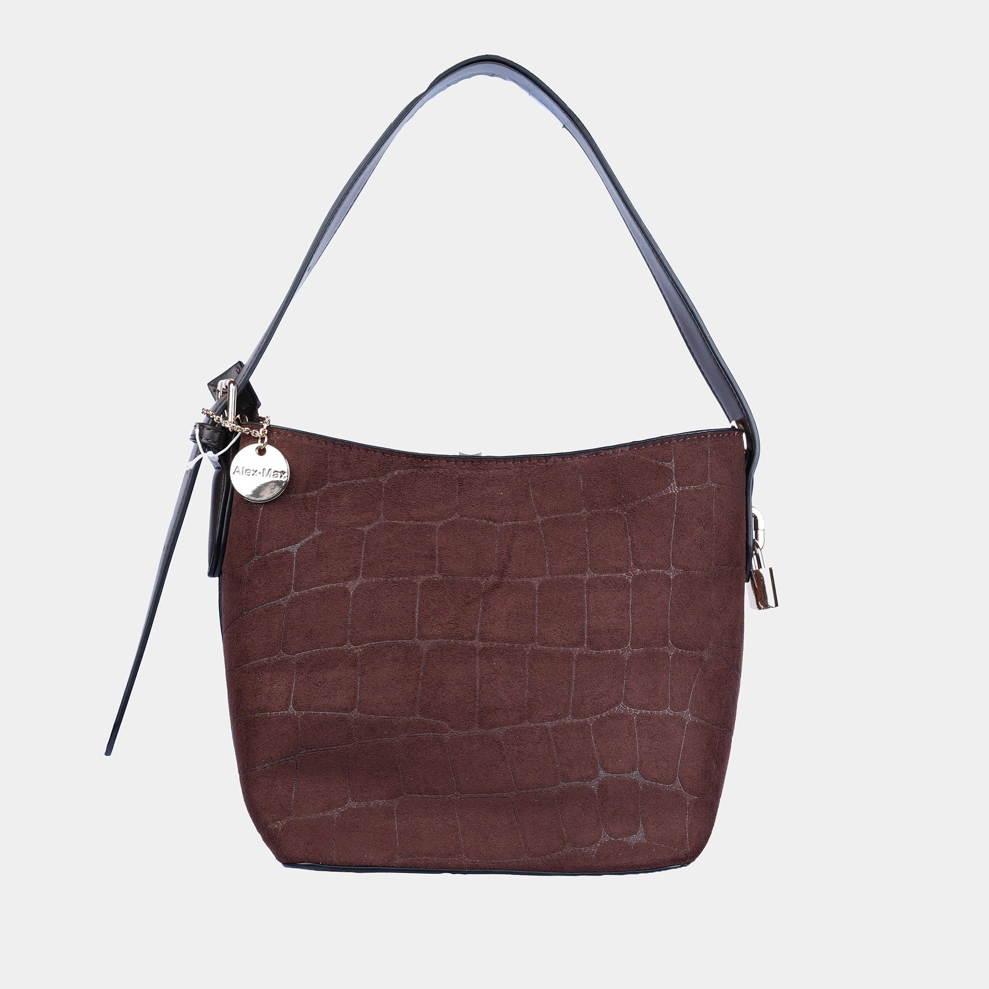 SUEDE HANDBAG