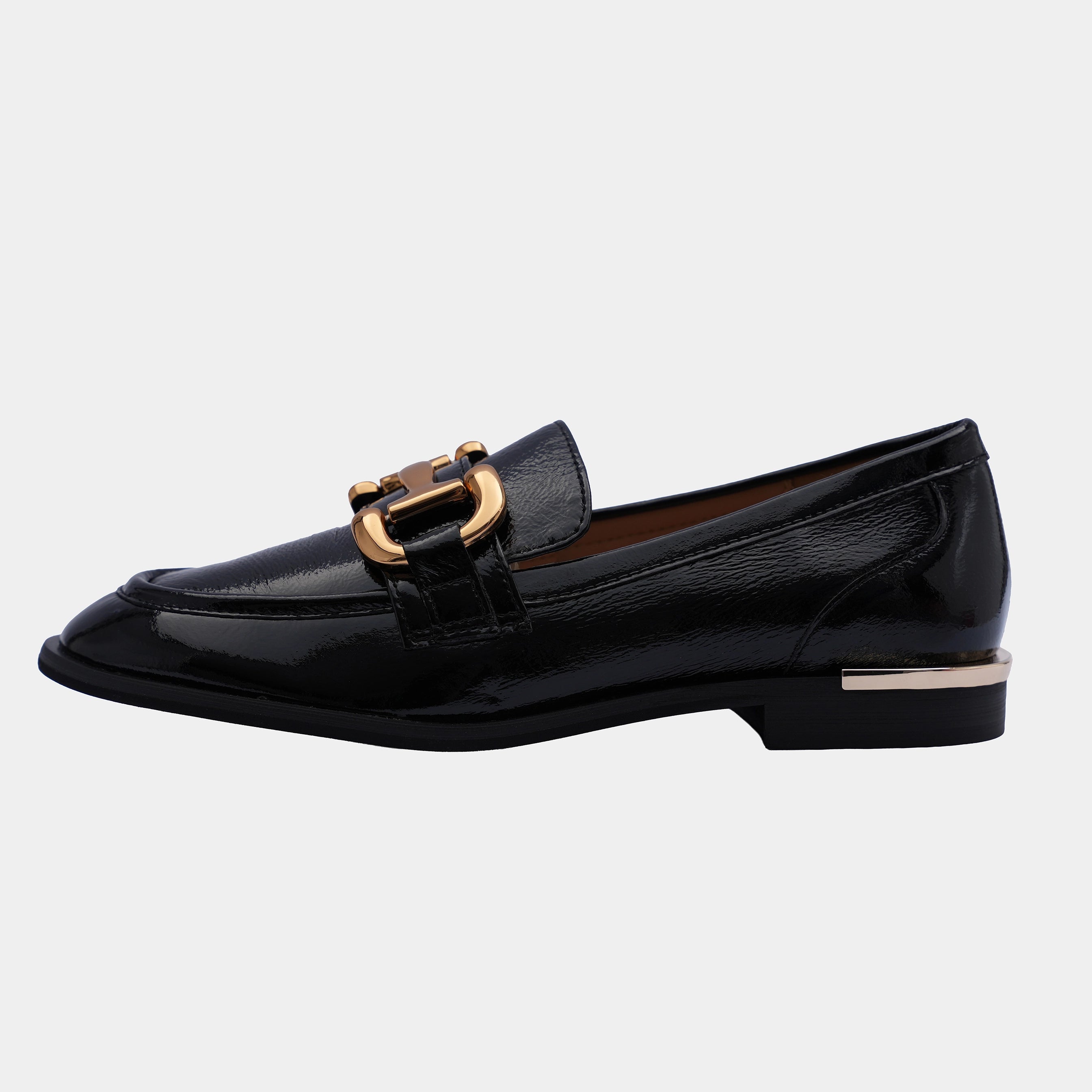 BLACK PATENT LOAFER