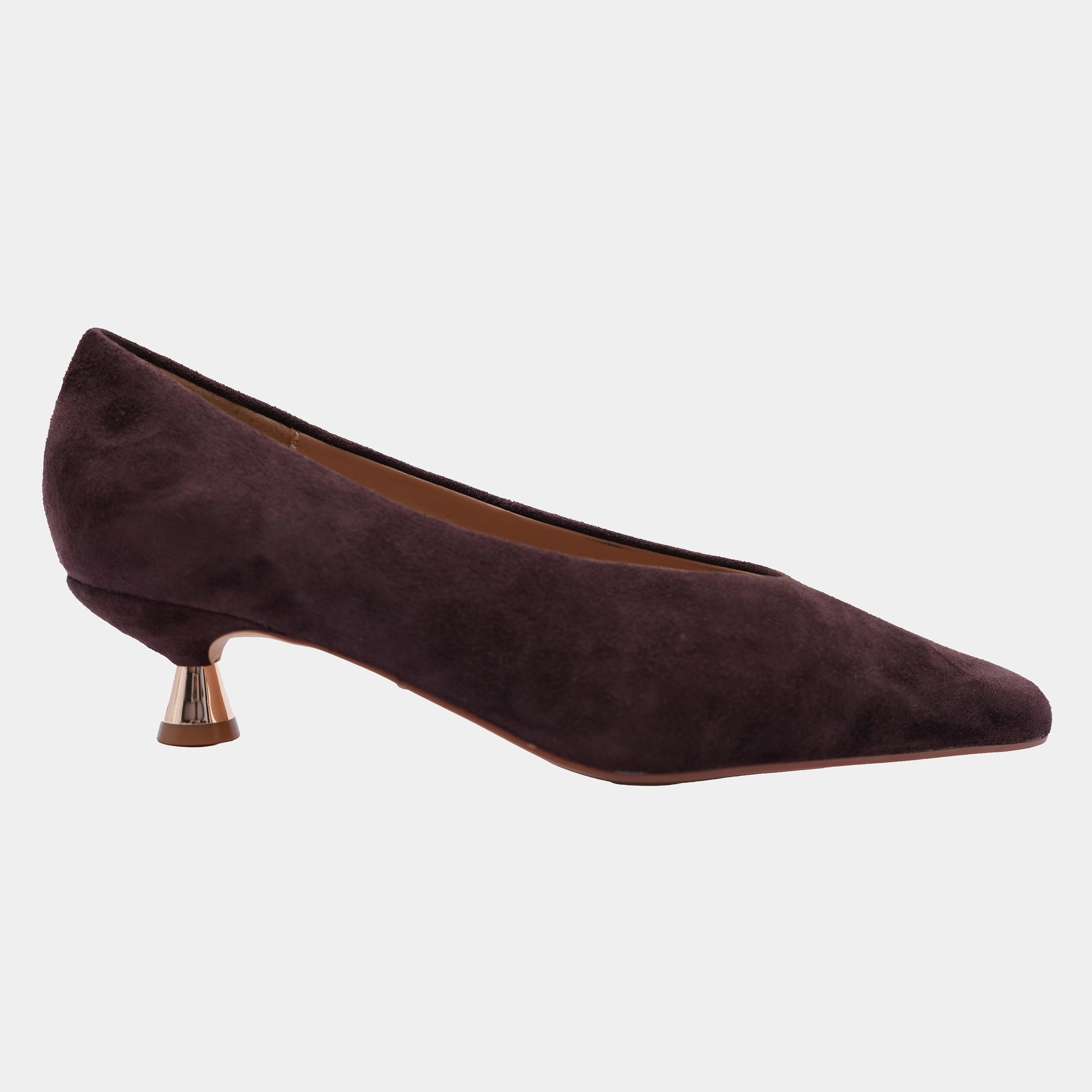 BROWN SUEDE HIGH HEELED SHOES