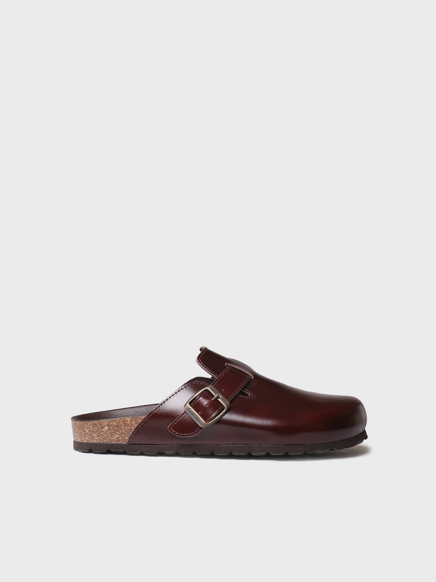 BROWN FELT MULE