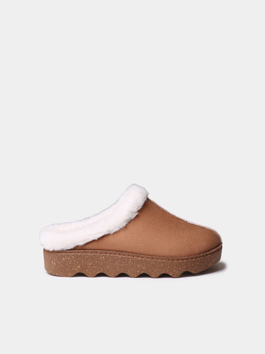 CAMEL FELT MULE