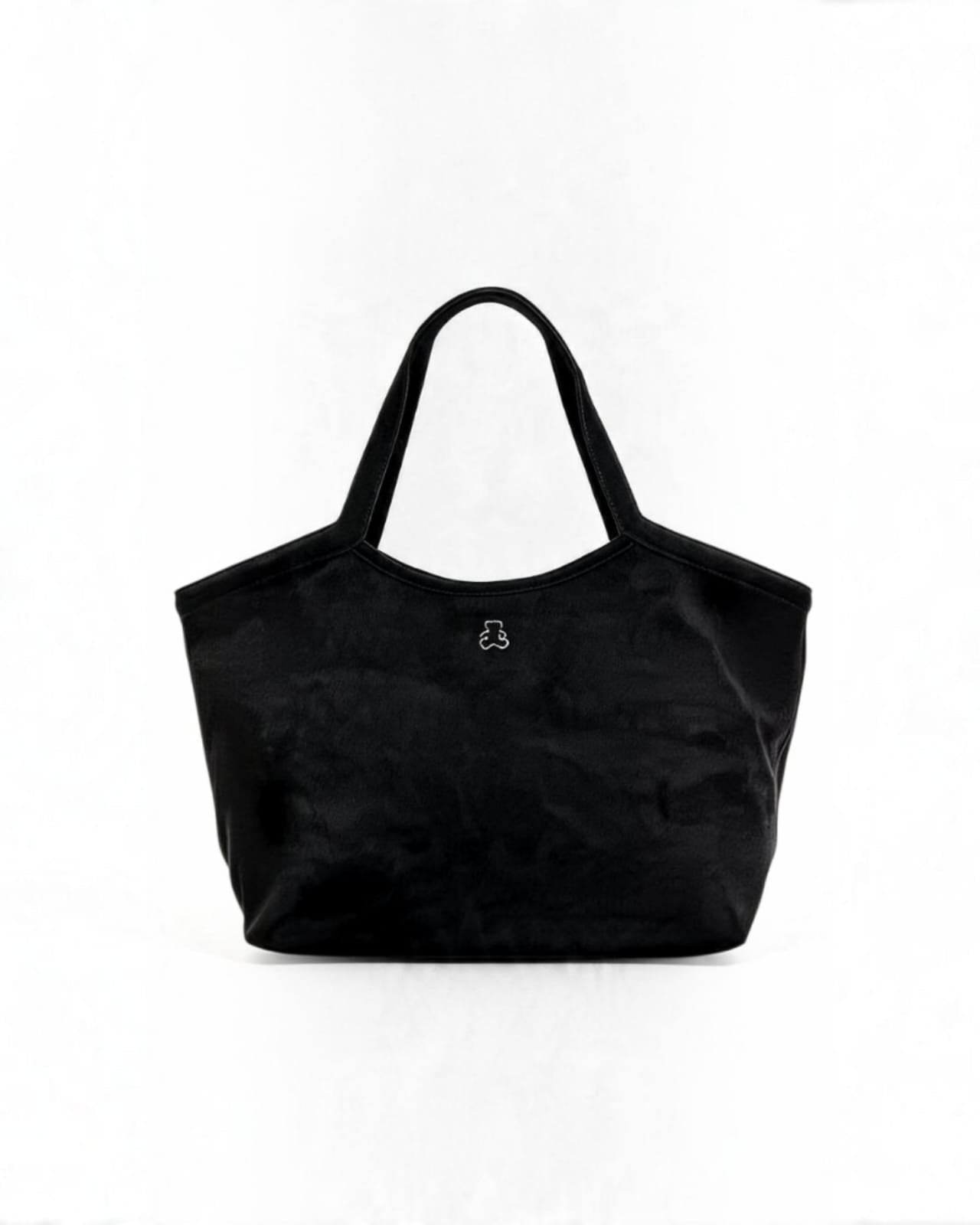 BLACK SUEDE HANDBAG