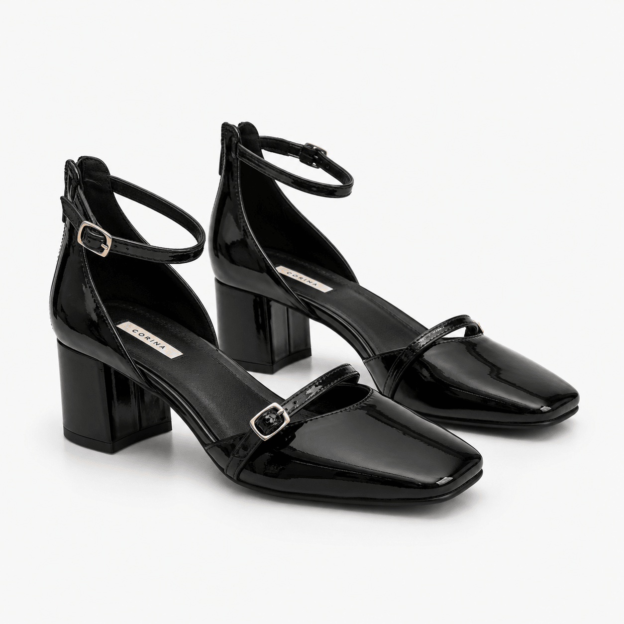 Ankle Strap MaryJane Black Heel - DeeBoutique