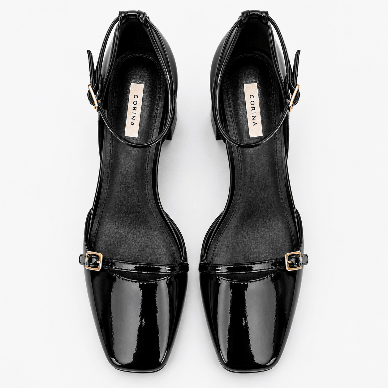 Ankle Strap MaryJane Black Heel - DeeBoutique