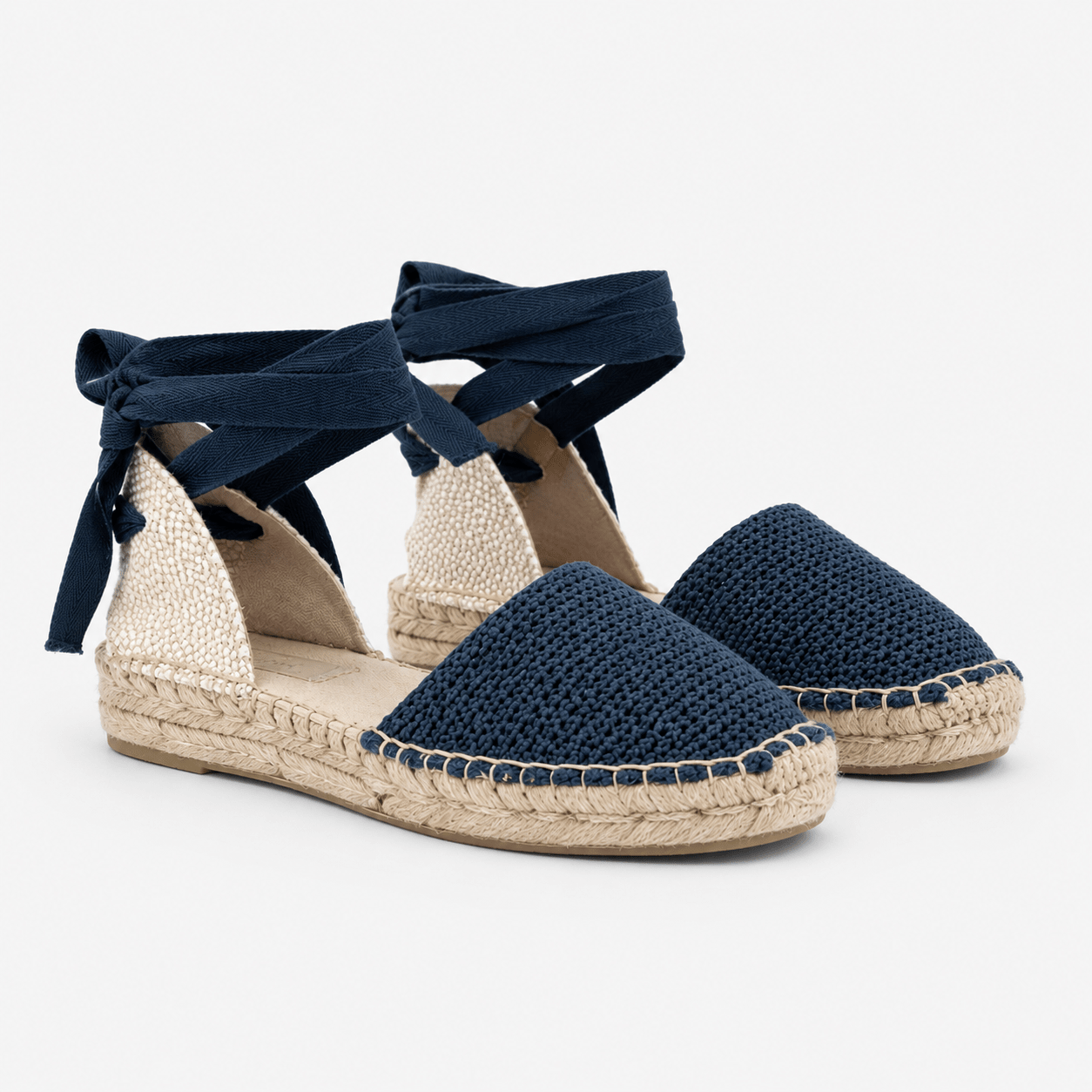Ankle Tie Blue Wedges - DeeBoutique