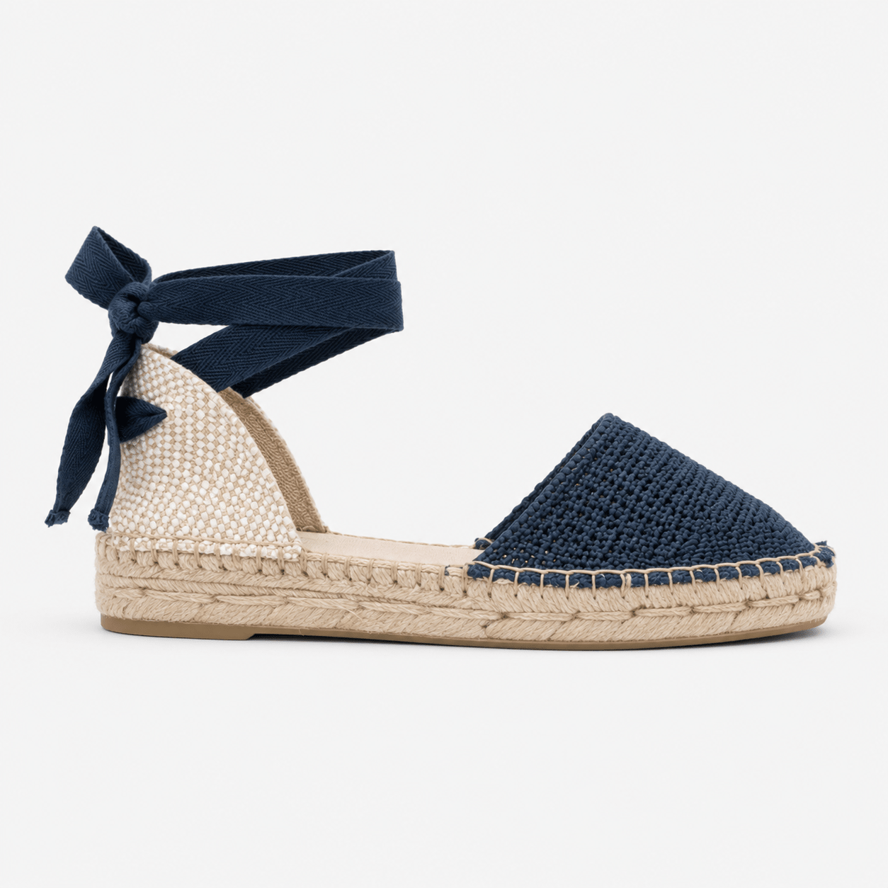 Ankle Tie Blue Wedges - DeeBoutique