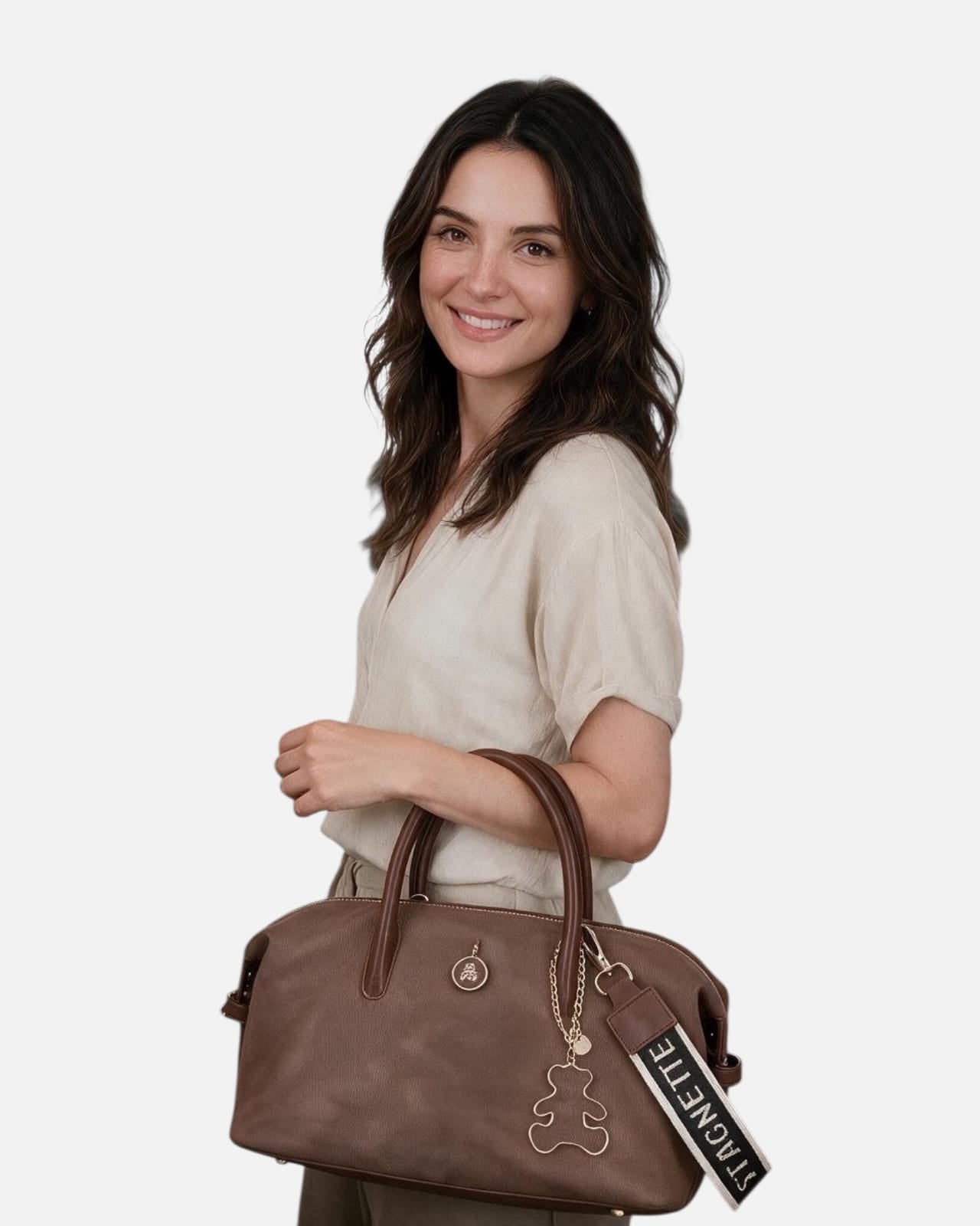SUEDE HANDBAG