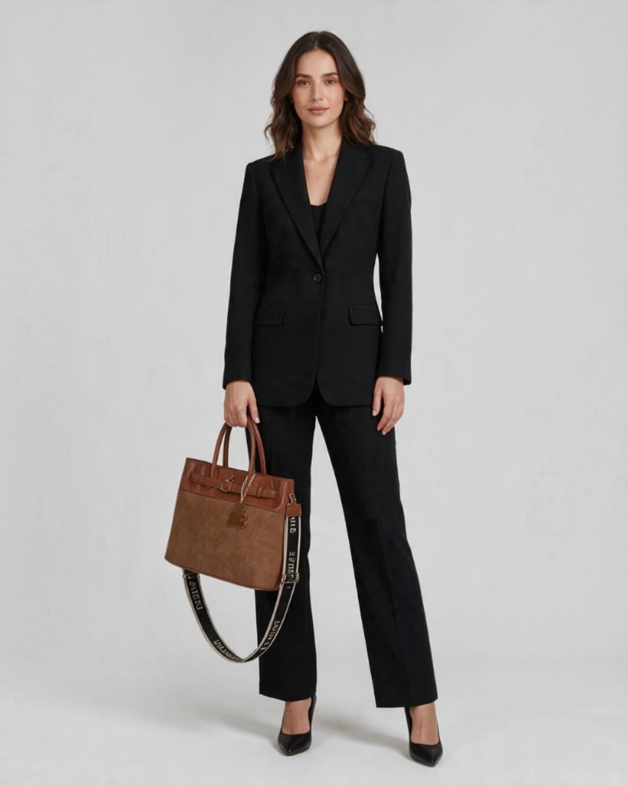 BROWN HANDBAG