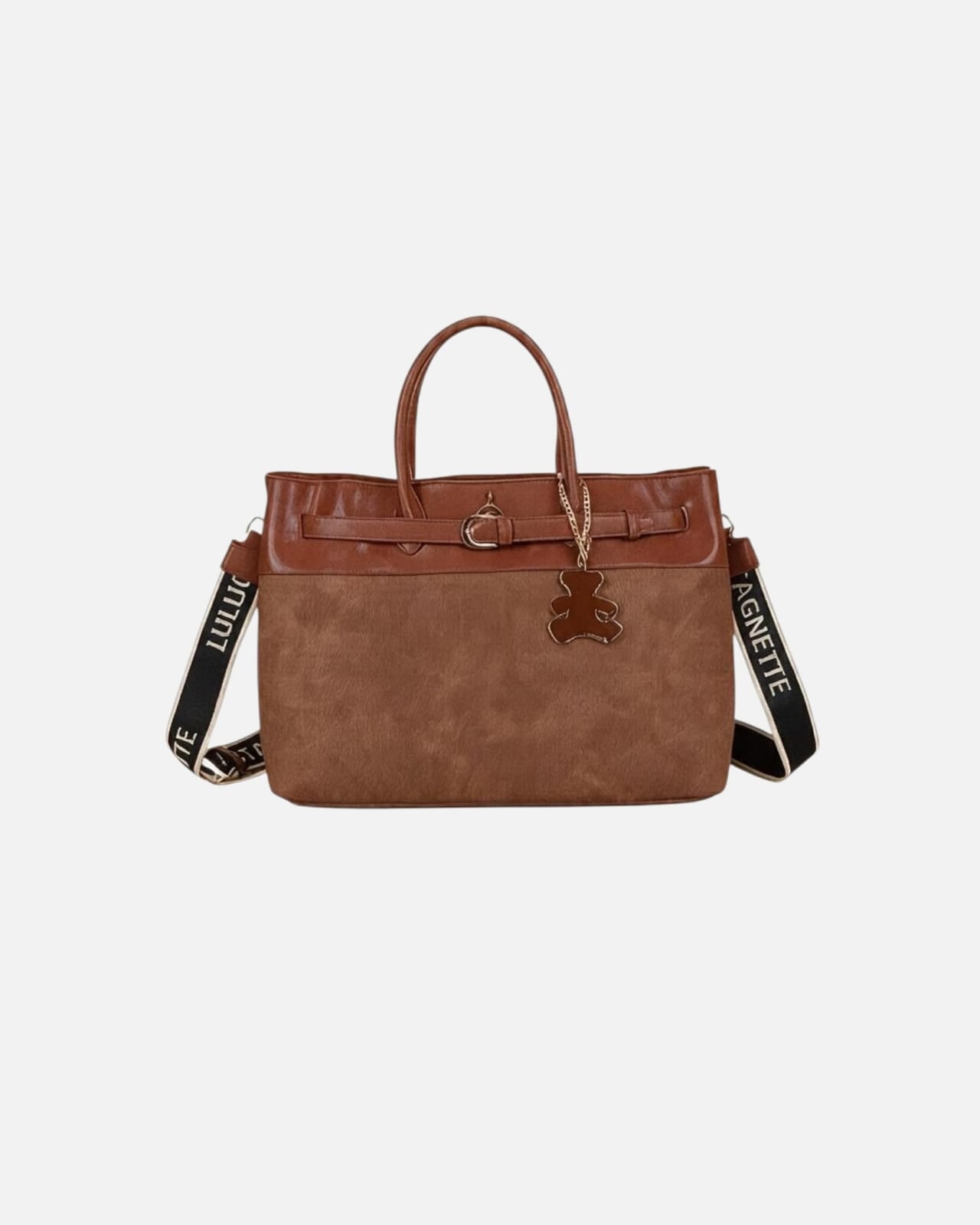 BROWN HANDBAG