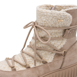 TAUPE SUEDE COMB. BOOT