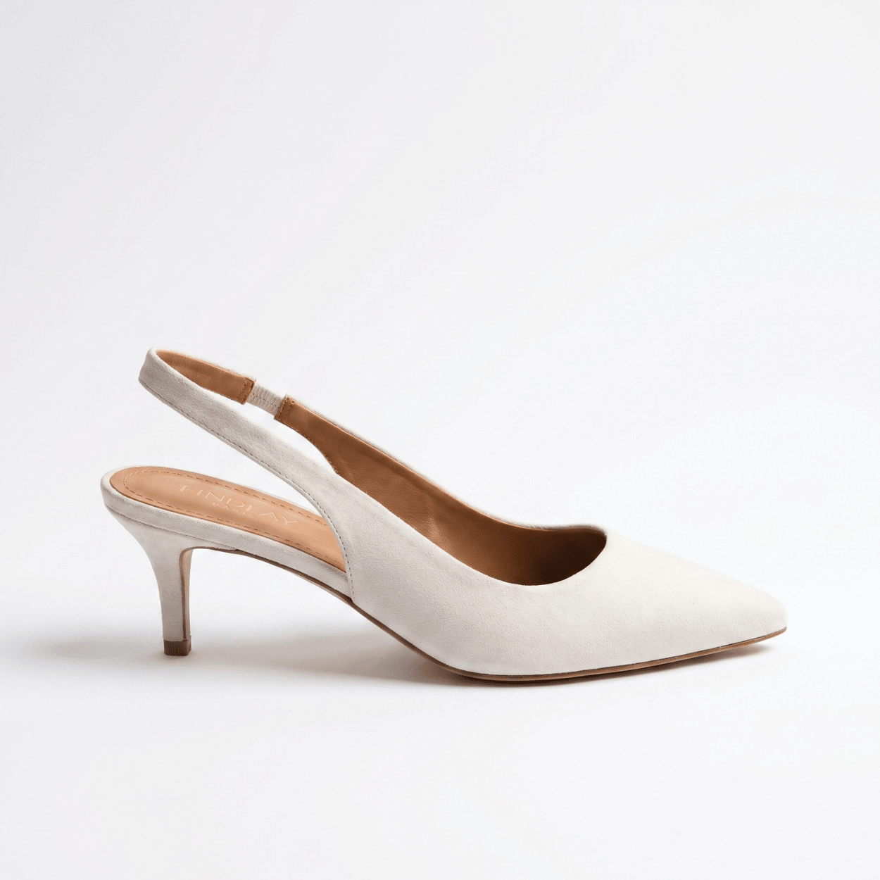 Cream Slingback heel - DeeBoutique