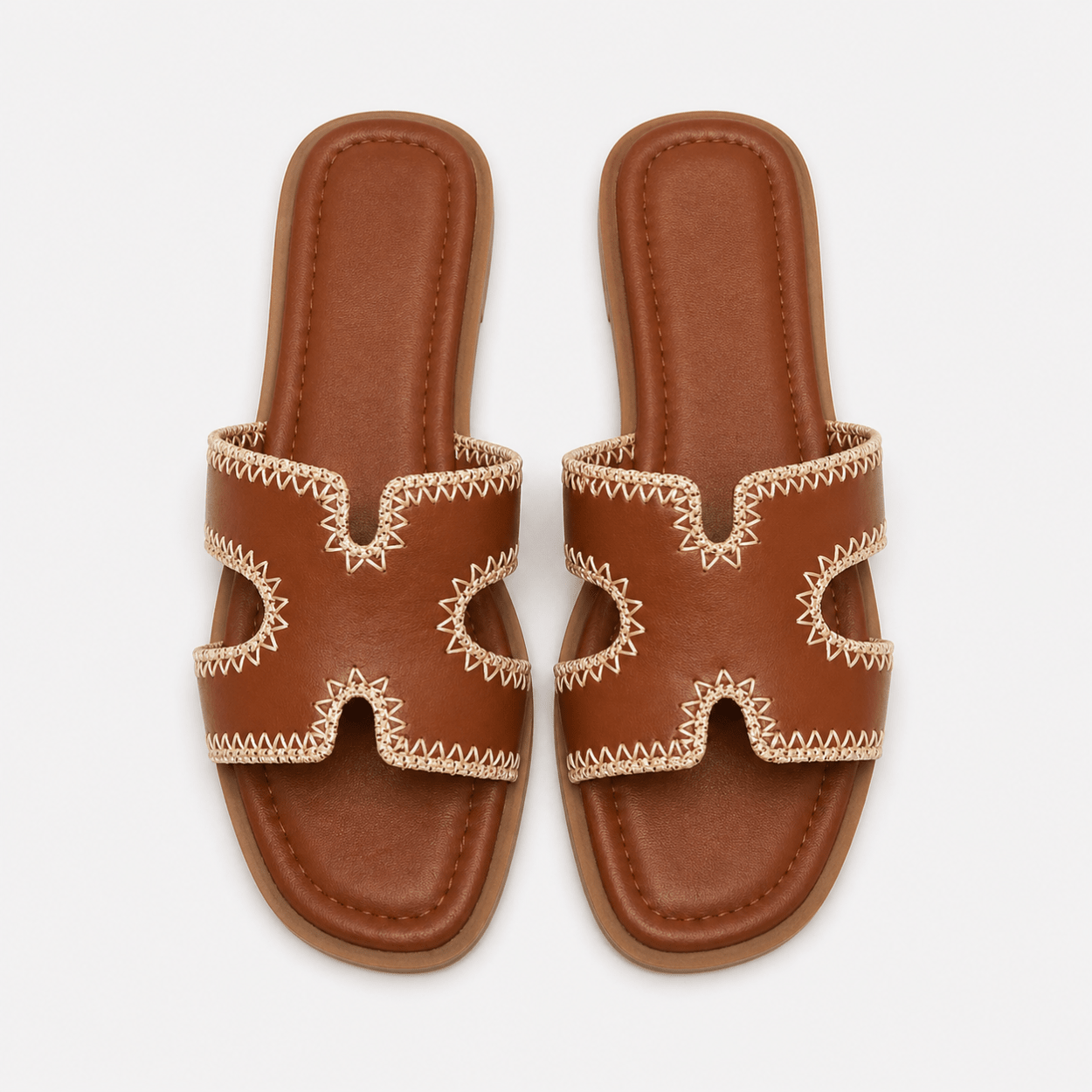 Cutout Slide Sandal - DeeBoutique
