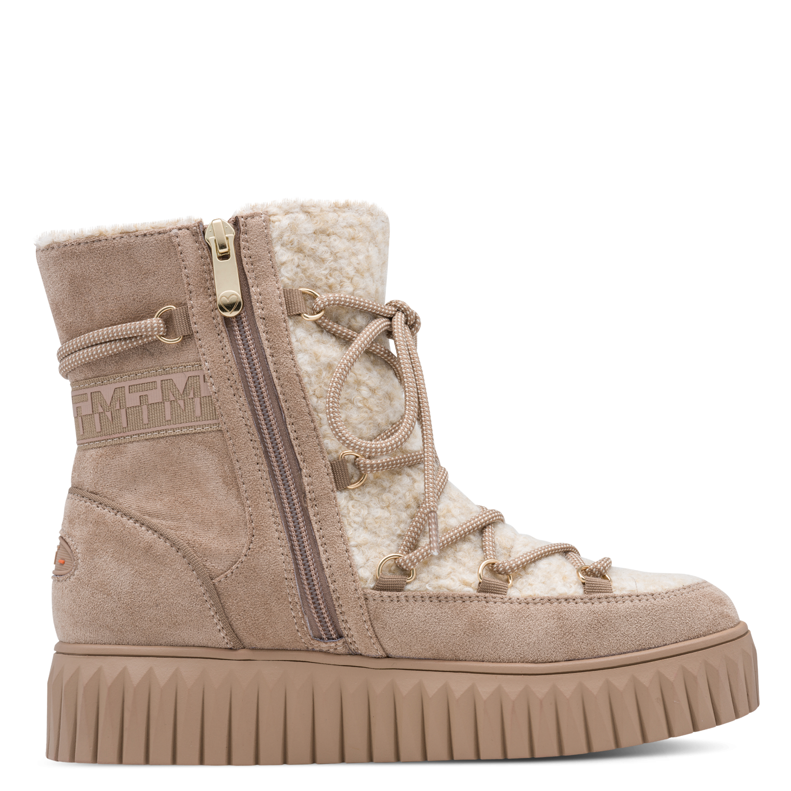 TAUPE SUEDE COMB. BOOT