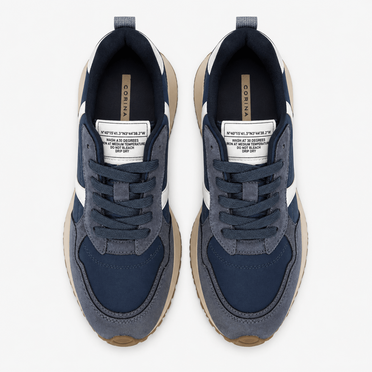Navy & White Sneaker - DeeBoutique