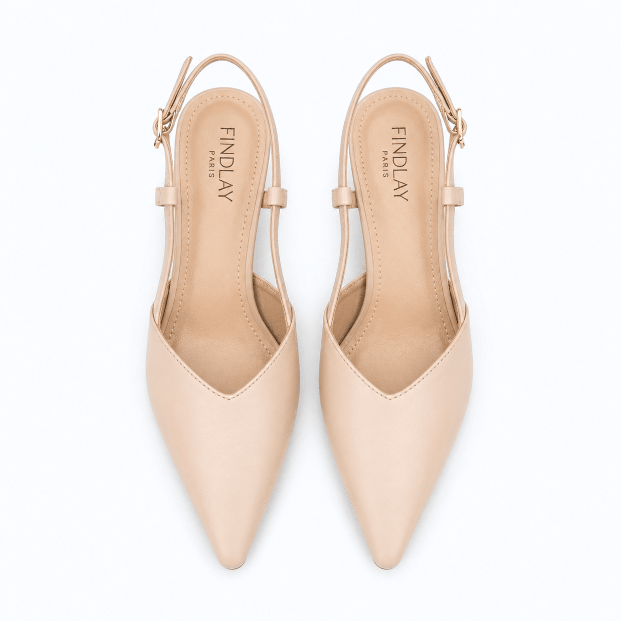 Nude Slingback Heel - DeeBoutique