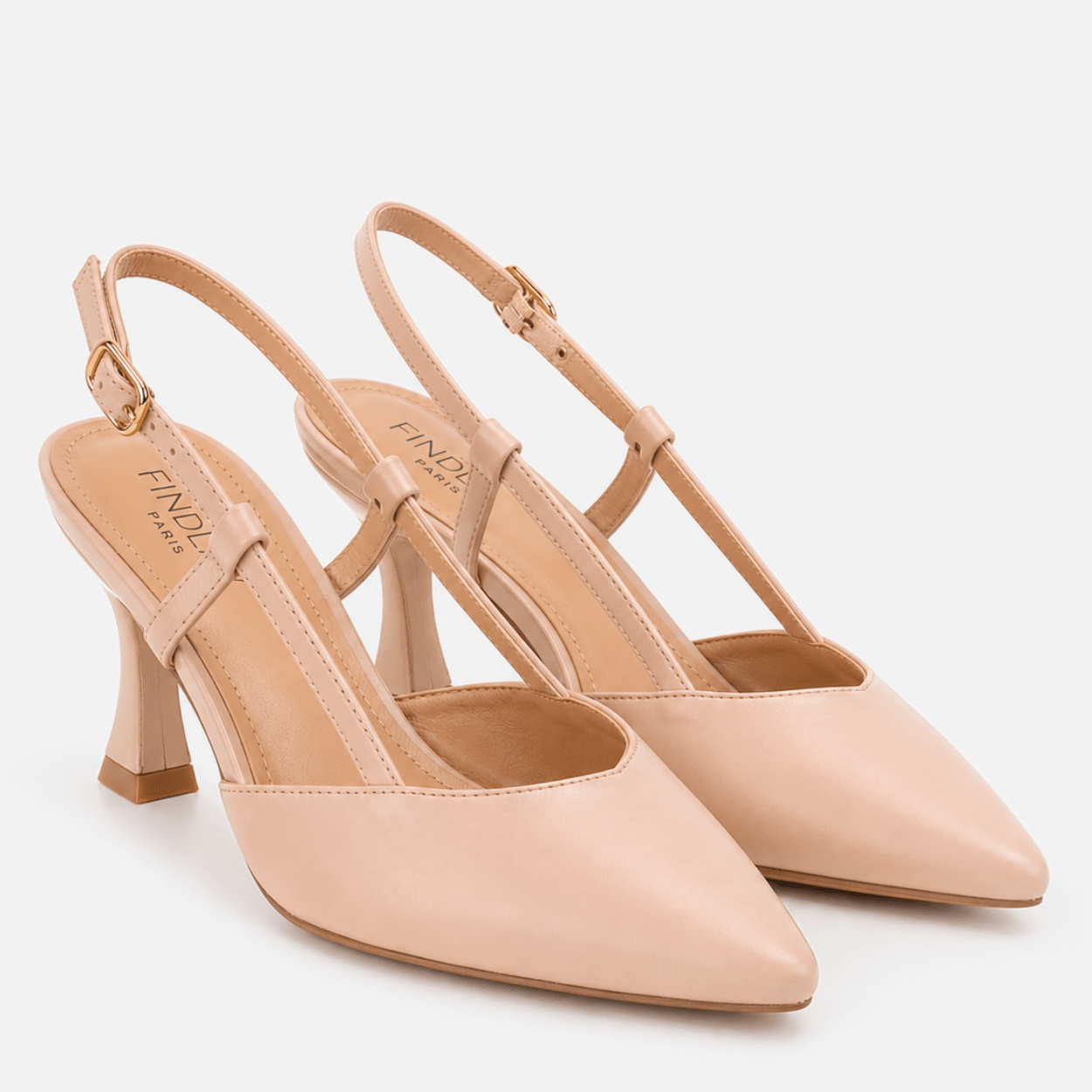 Nude Slingback Heel - DeeBoutique