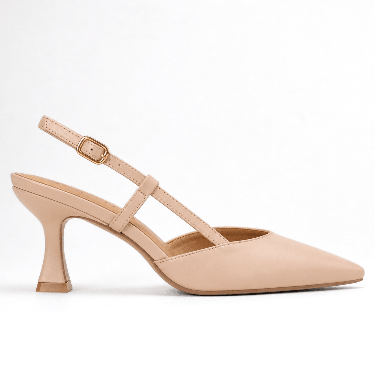 Nude Slingback Heel - DeeBoutique