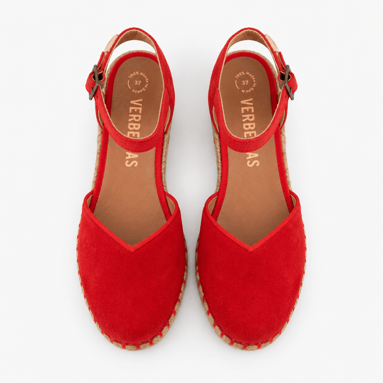 Red Ankle strap Wedges - DeeBoutique