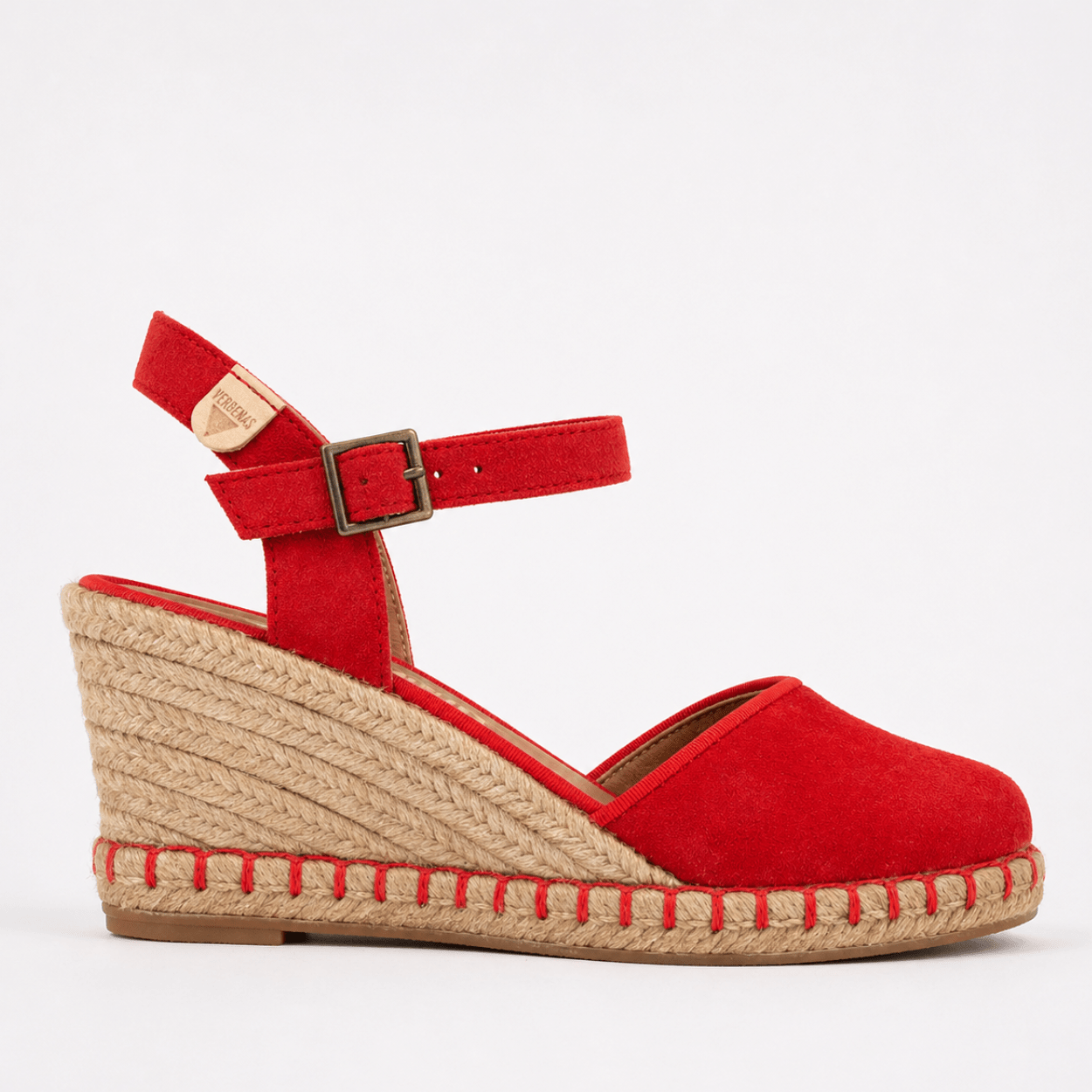 Red Ankle strap Wedges - DeeBoutique