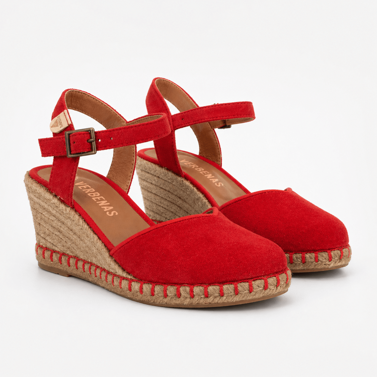 Red Ankle strap Wedges - DeeBoutique