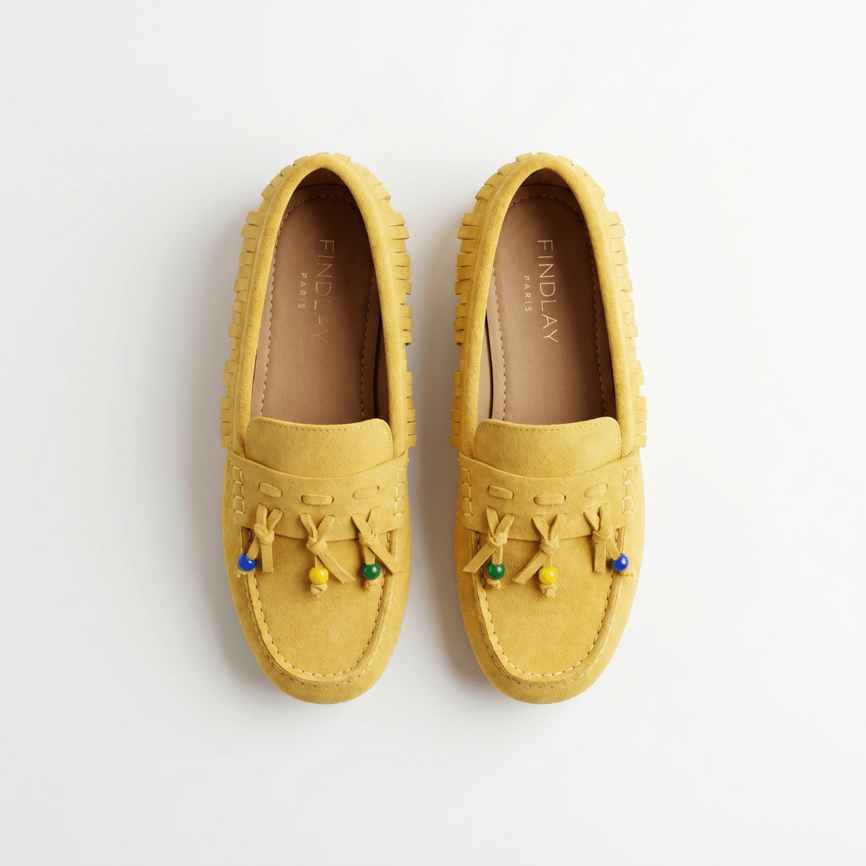 Yellow Fringe Loafers - DeeBoutique